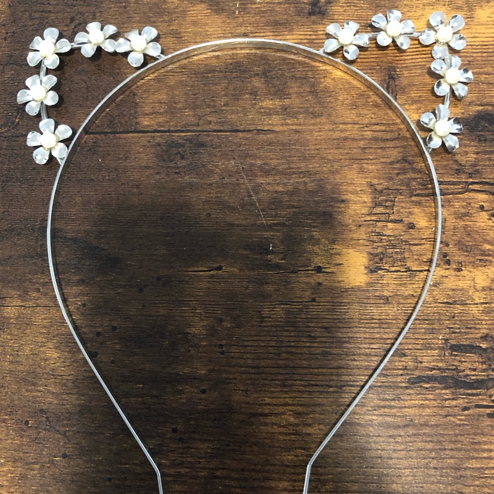 EMBELLISHED CAT EAR HEADBAND